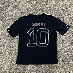 Adidas Black and White Kid’s Messi Jersey
